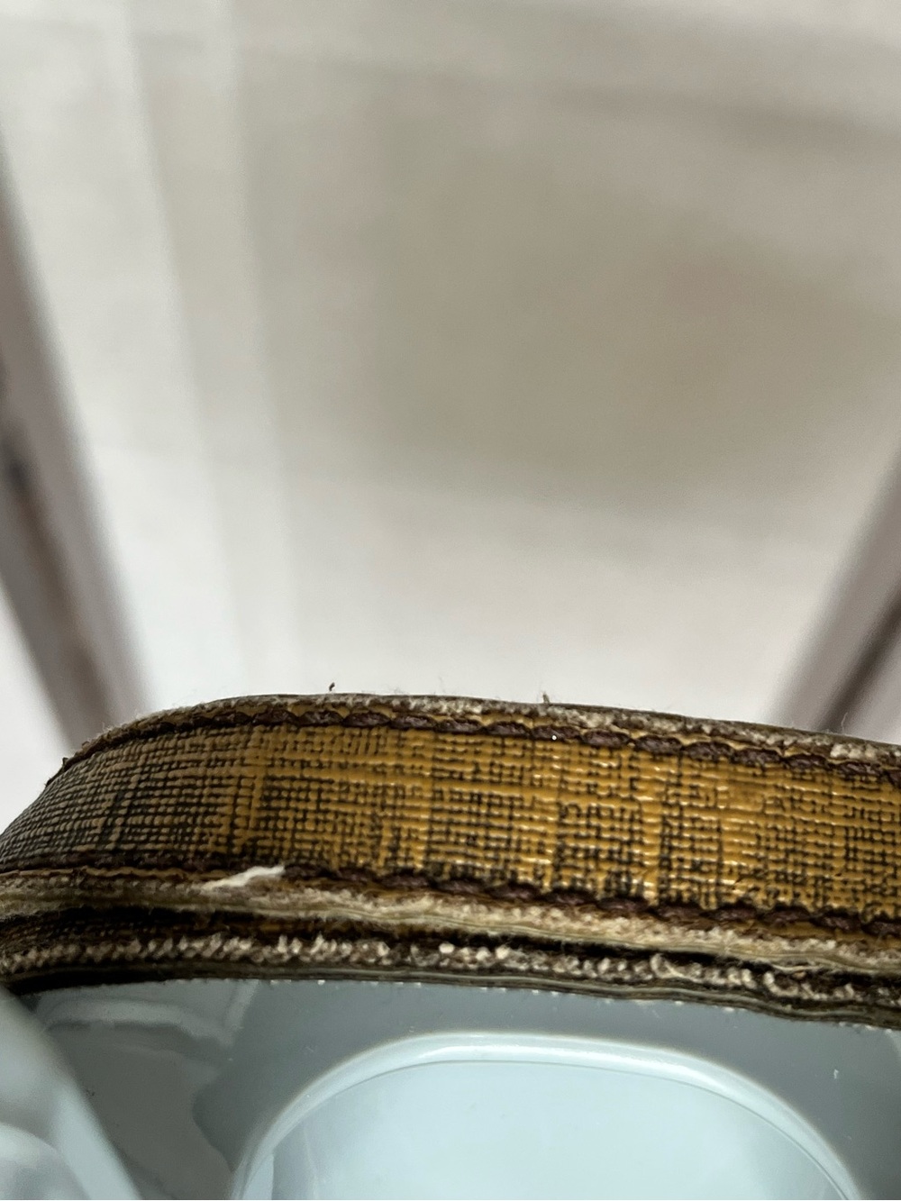 Fendi Zucca Vintage Laptop Bag Brown Canvas Leather Work Bag Authentic - Picture 8 of 10